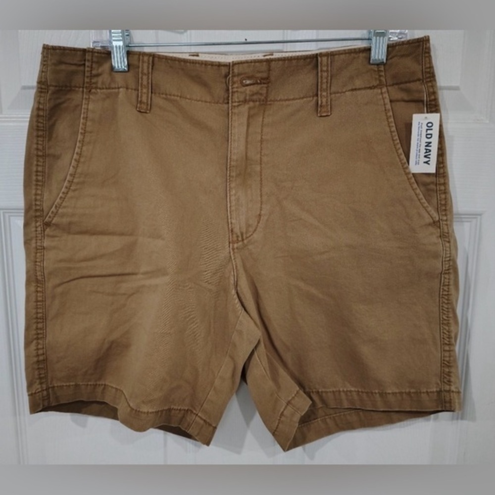 Old Navy Men's Brown Flat Front Shorts